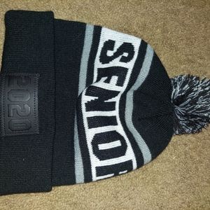 Puff ball winter hat by Jostens